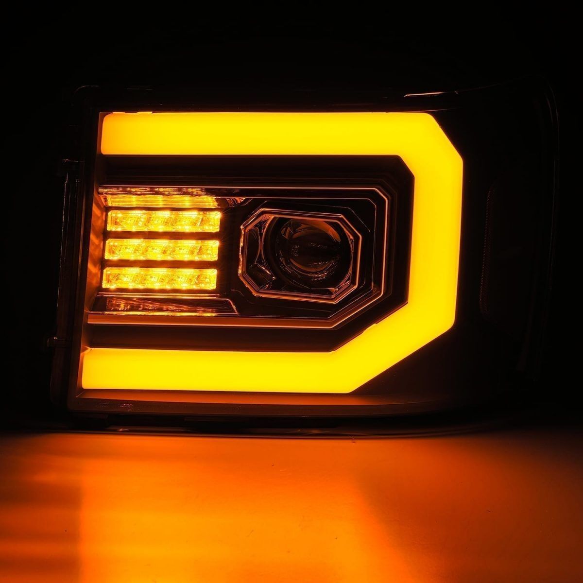 07-13 GMC Sierra PRO-Series Projector Headlights Chrome by AlphaRex