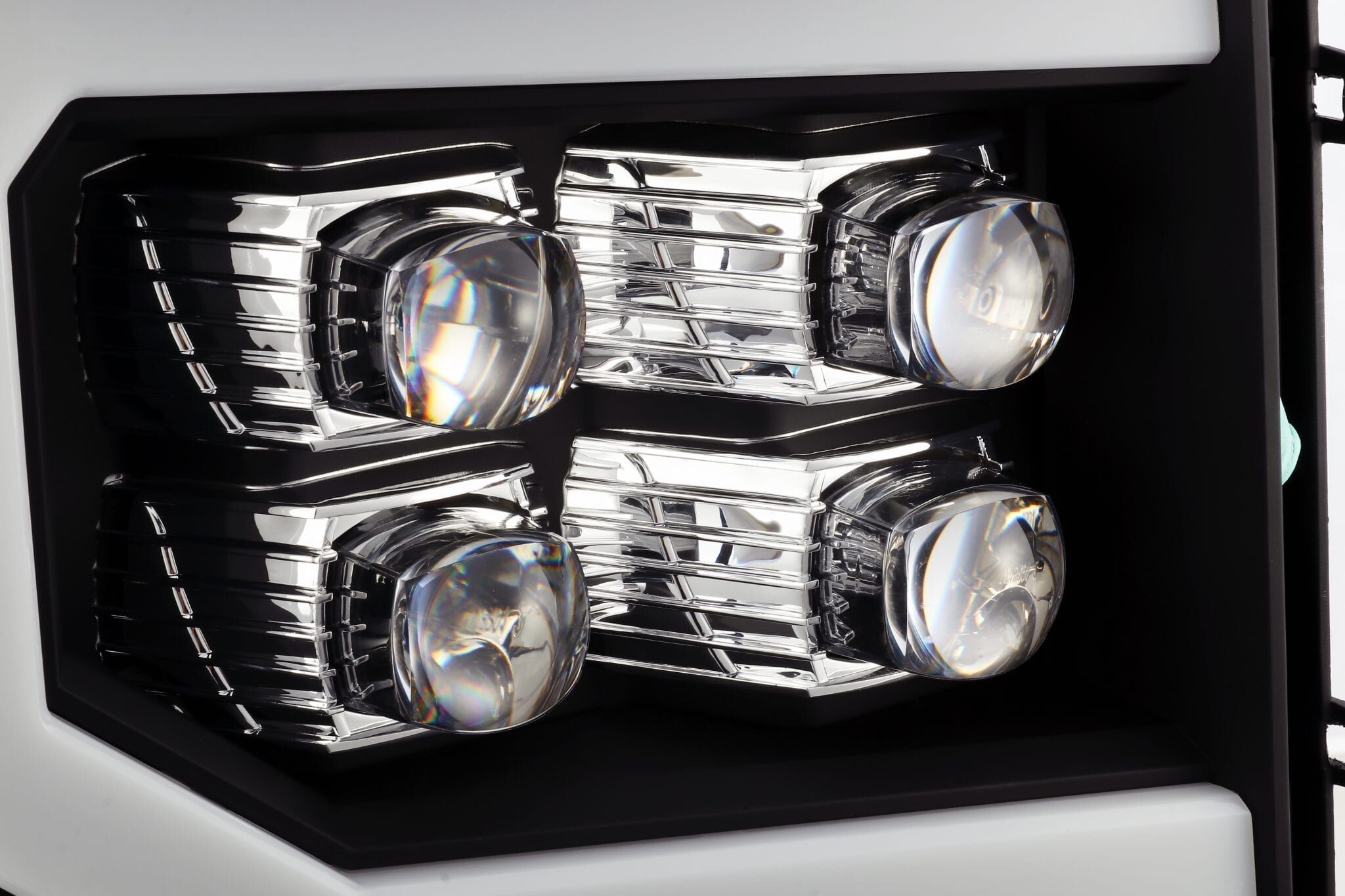 07-13 GMC Sierra 1500 NOVA-Series LED Projector Headlights Black by AlphaRex