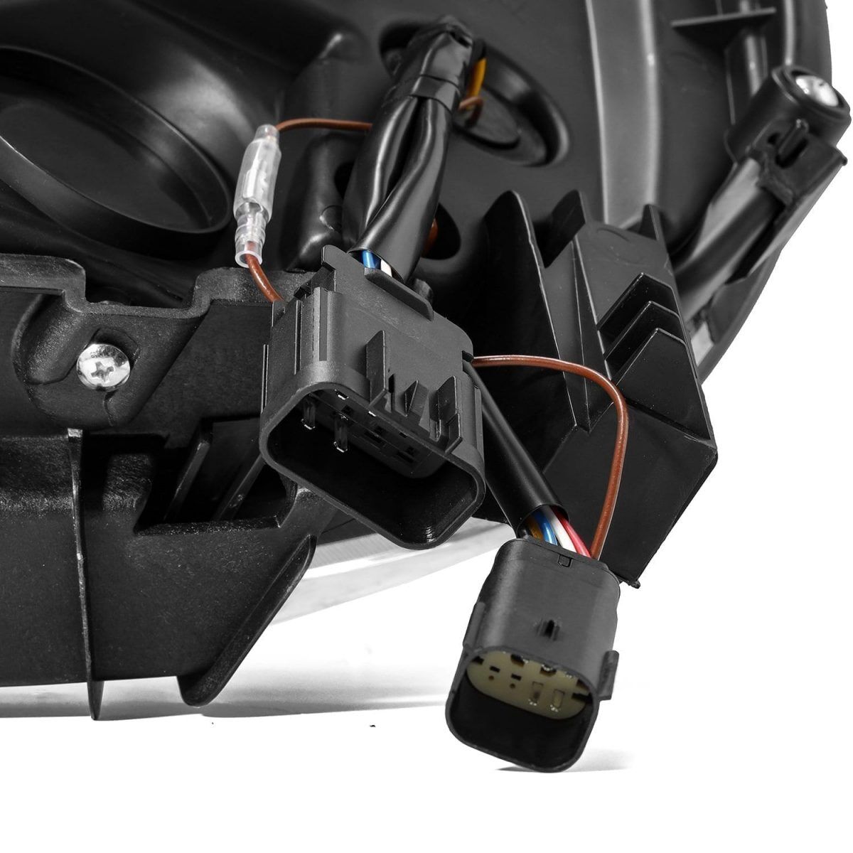 15-18 GMC 2500HD/3500HD Sierra LUXX-Series LED Projector Headlights Alpha-Black by AlphaRex