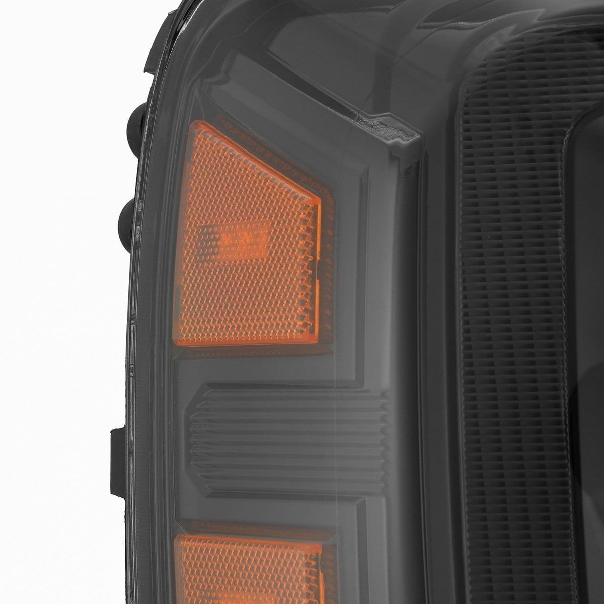 14-18 GMC Sierra 2500HD/3500HD NOVA-Series LED Projector Headlights Alpha-Black by AlphaRex