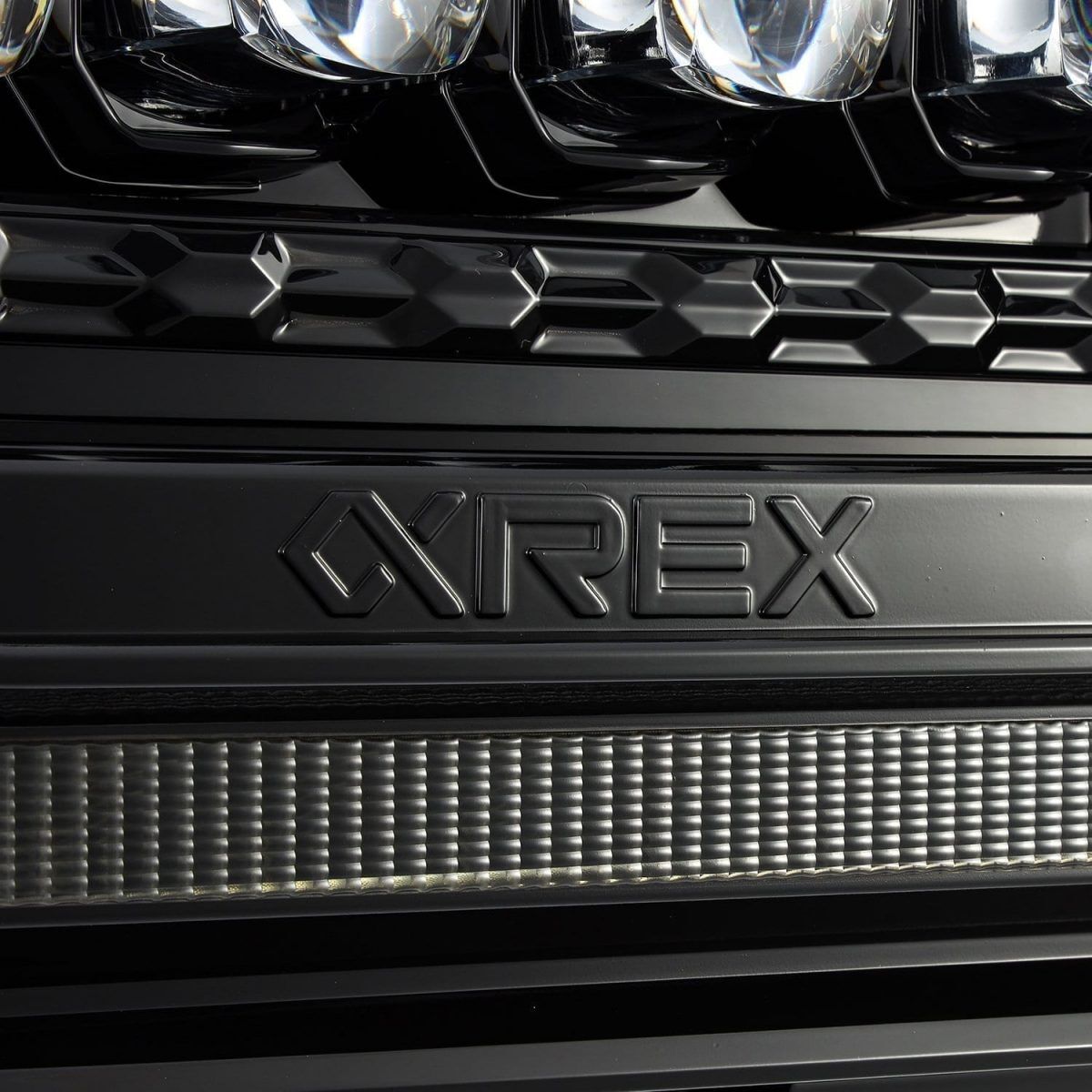 14-18 GMC Sierra 2500HD/3500HD NOVA-Series LED Projector Headlights Alpha-Black by AlphaRex