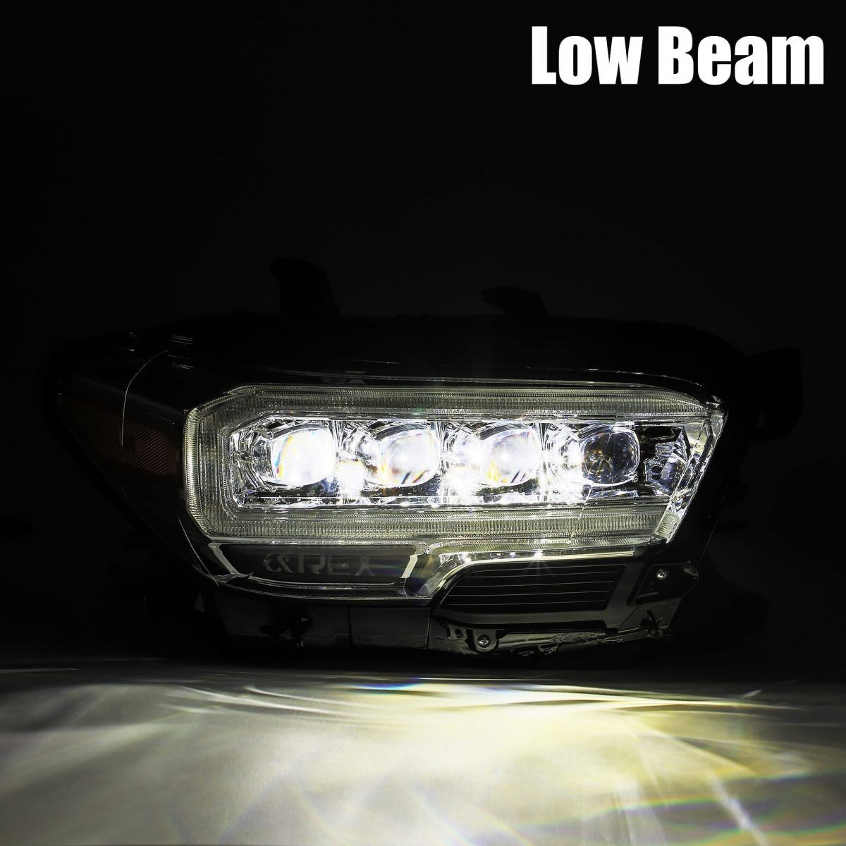 16-23 Toyota Tacoma NOVA-Series LED Projector Headlights Alpha-Black by AlphaRex