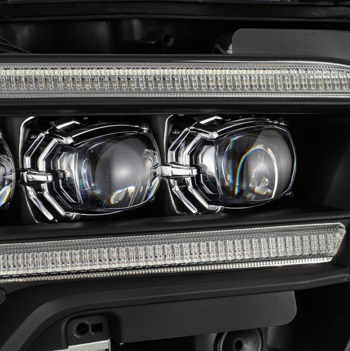 16-23 Toyota Tacoma NOVA-Series LED Projector Headlights Black by AlphaRex