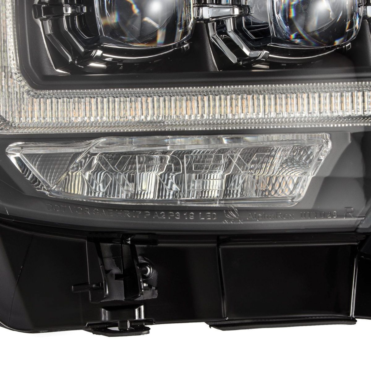 16-23 Toyota Tacoma NOVA-Series LED Projector Headlights Black by AlphaRex