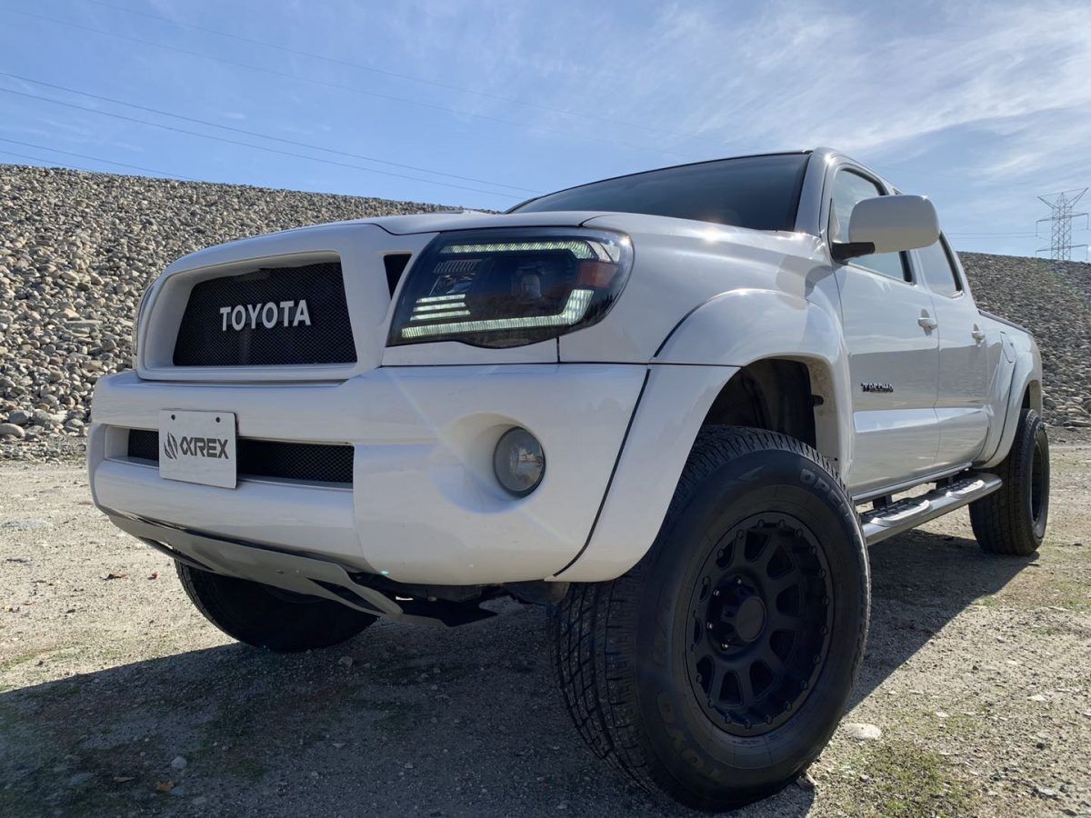 05-11 Toyota Tacoma PRO-Series Projector Headlights Alpha-Black by AlphaRex