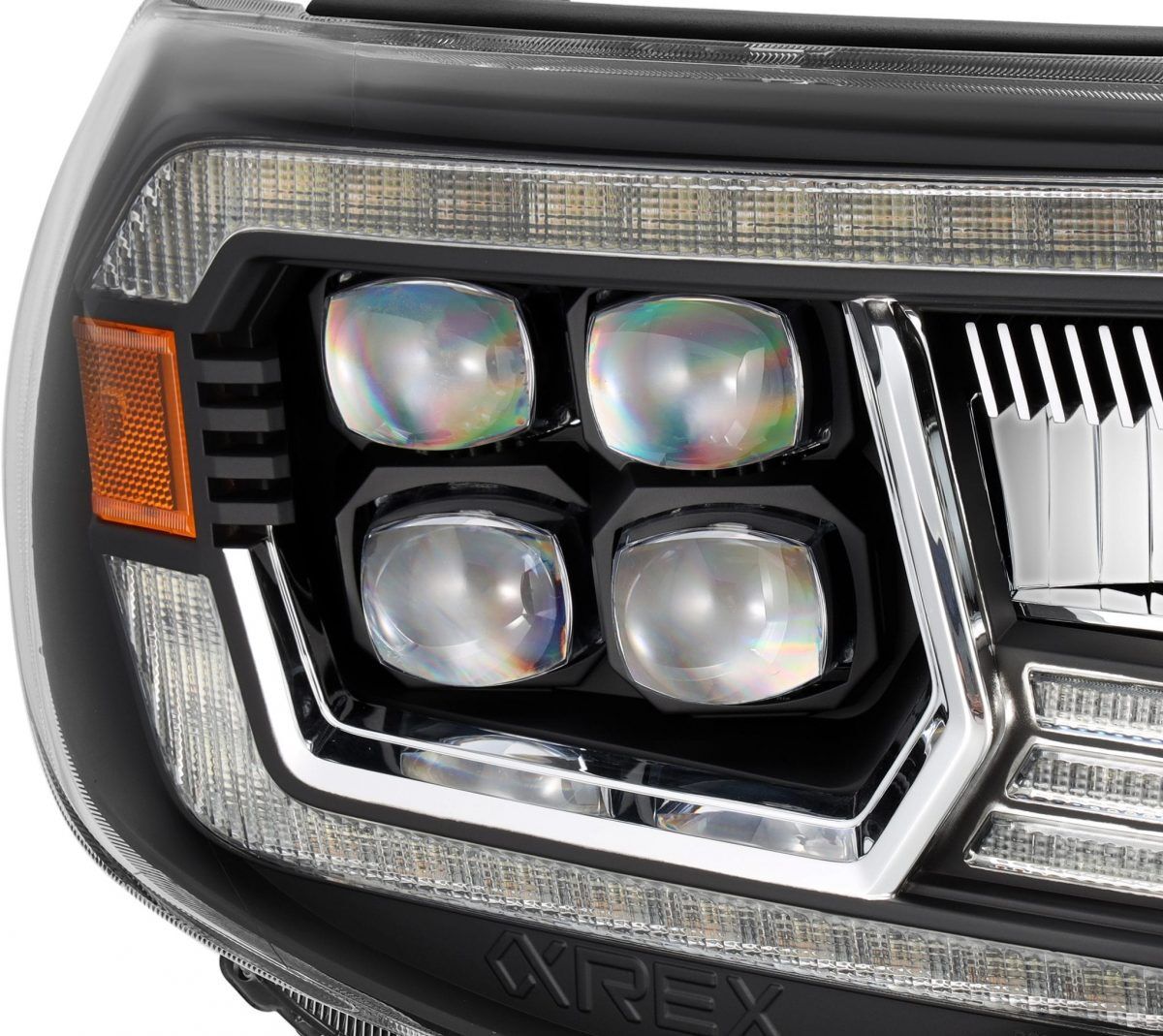 05-11 Toyota Tacoma NOVA-Series LED Projector Headlights Black by AlphaRex