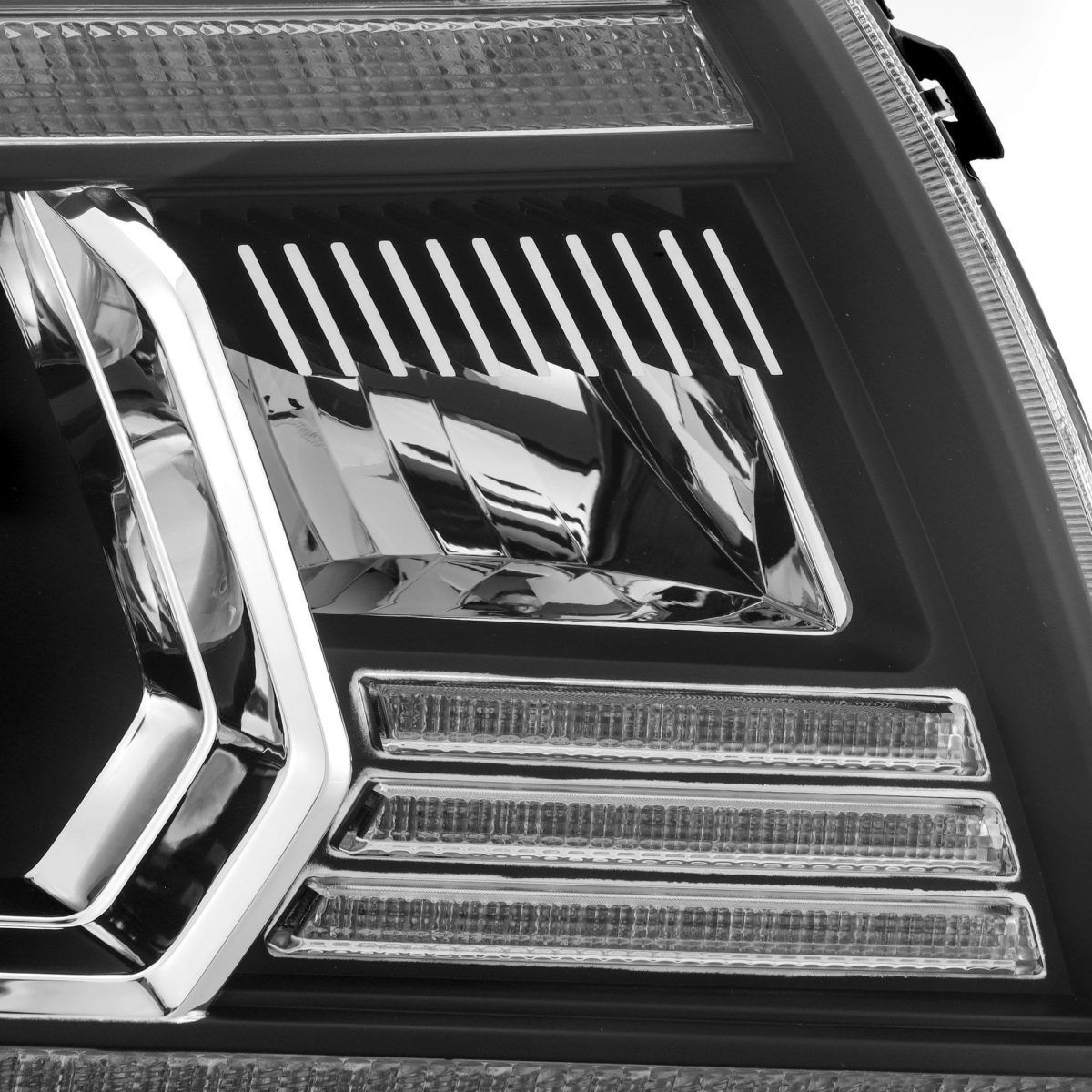 05-11 Toyota Tacoma NOVA-Series LED Projector Headlights Black by AlphaRex