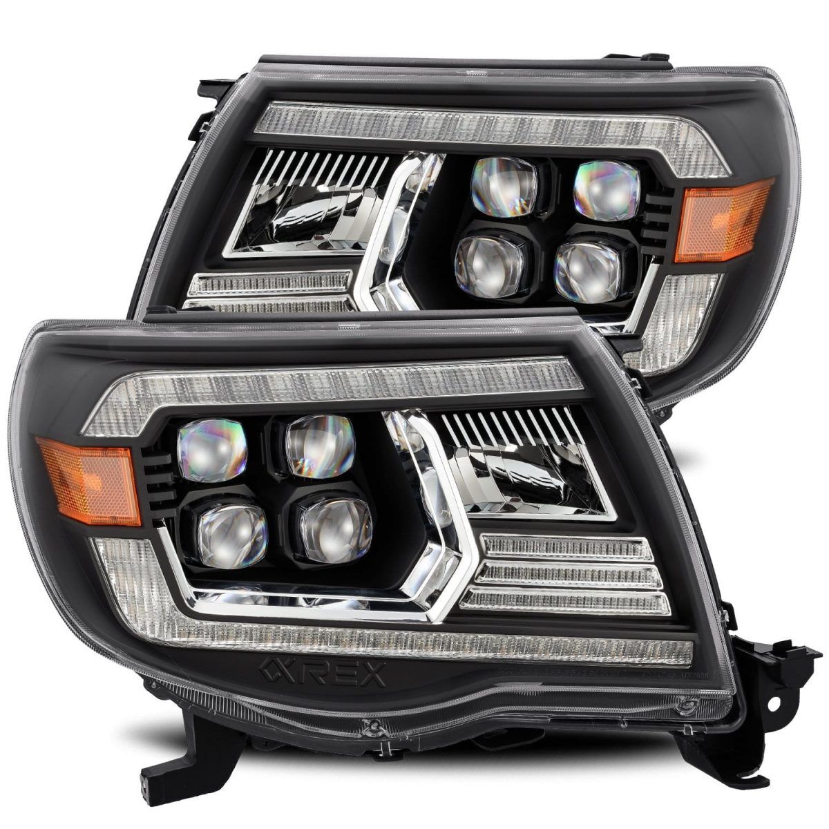 05-11 Toyota Tacoma NOVA-Series LED Projector Headlights Black by AlphaRex - 880742