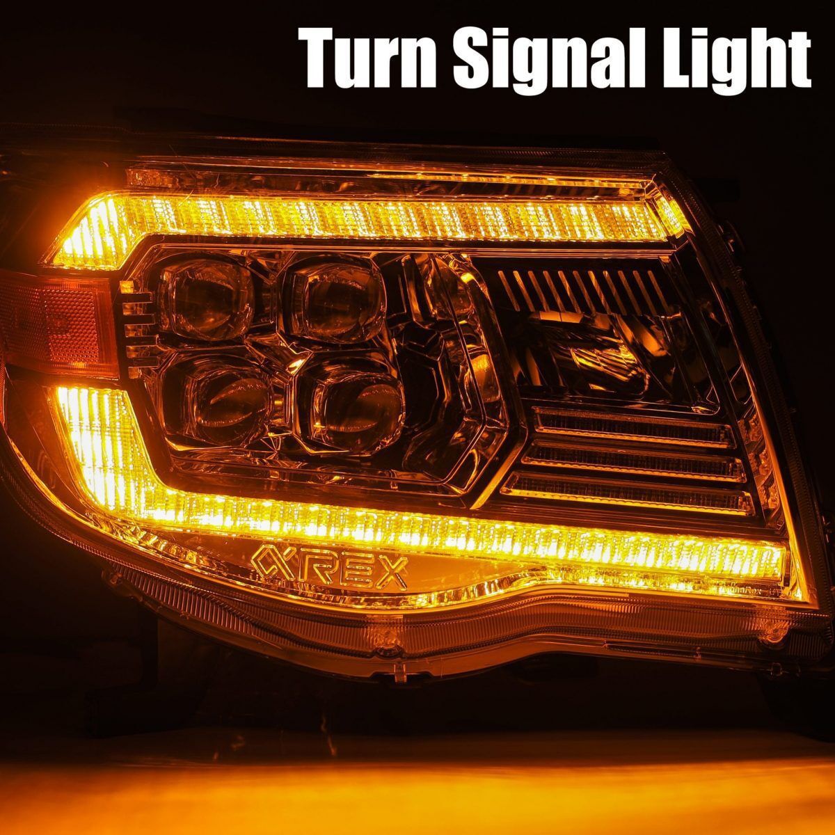 05-11 Toyota Tacoma NOVA-Series LED Projector Headlights Alpha-Black by AlphaRex