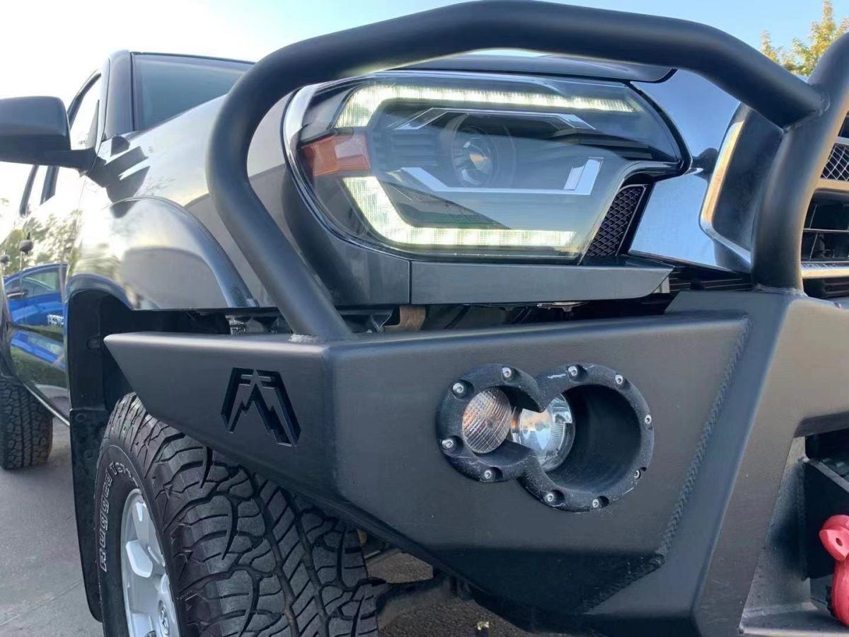 12-15 Toyota Tacoma PRO-Series Projector Headlights Alpha-Black by AlphaRex