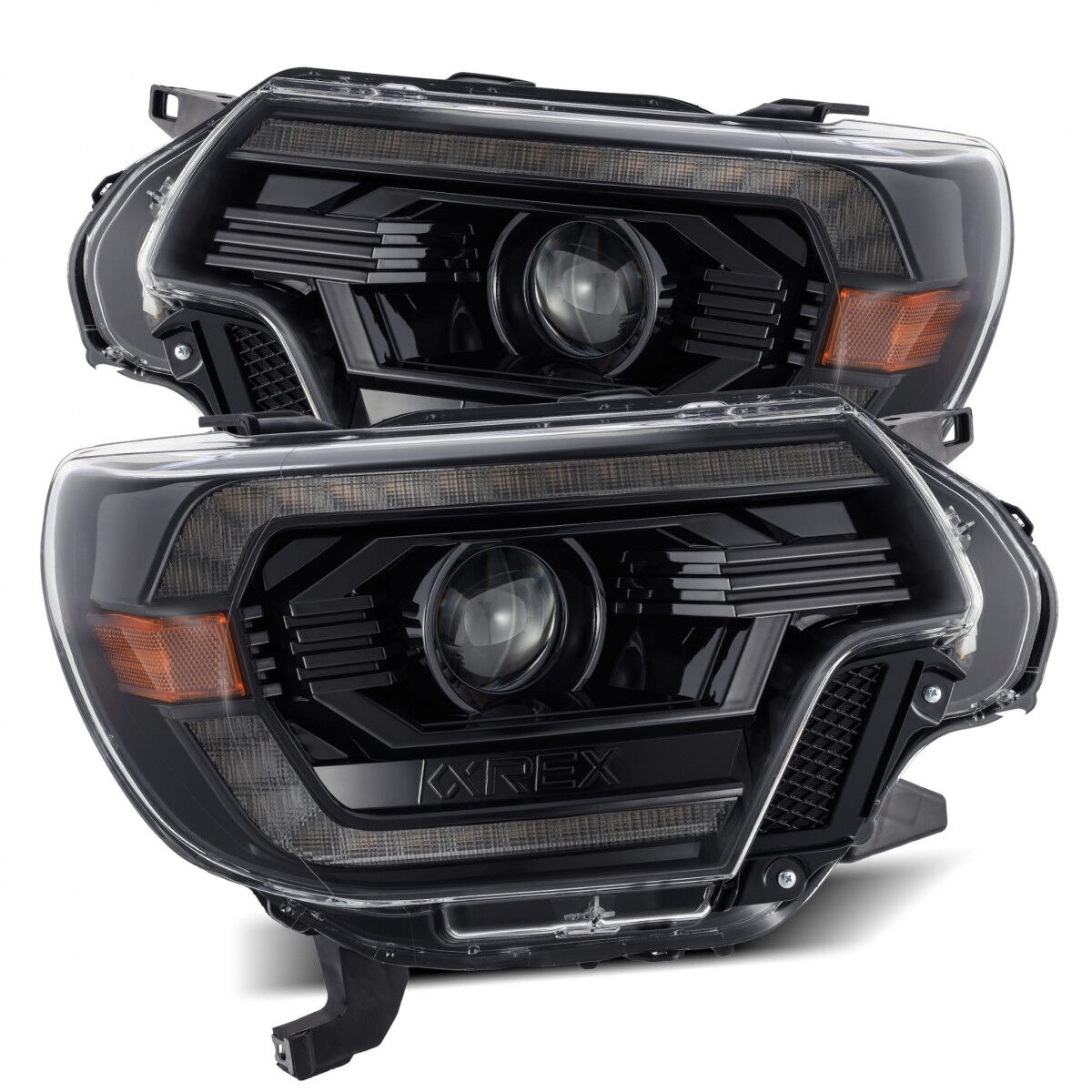 12-15 Toyota Tacoma PRO-Series Projector Headlights Alpha-Black by AlphaRex - 880748