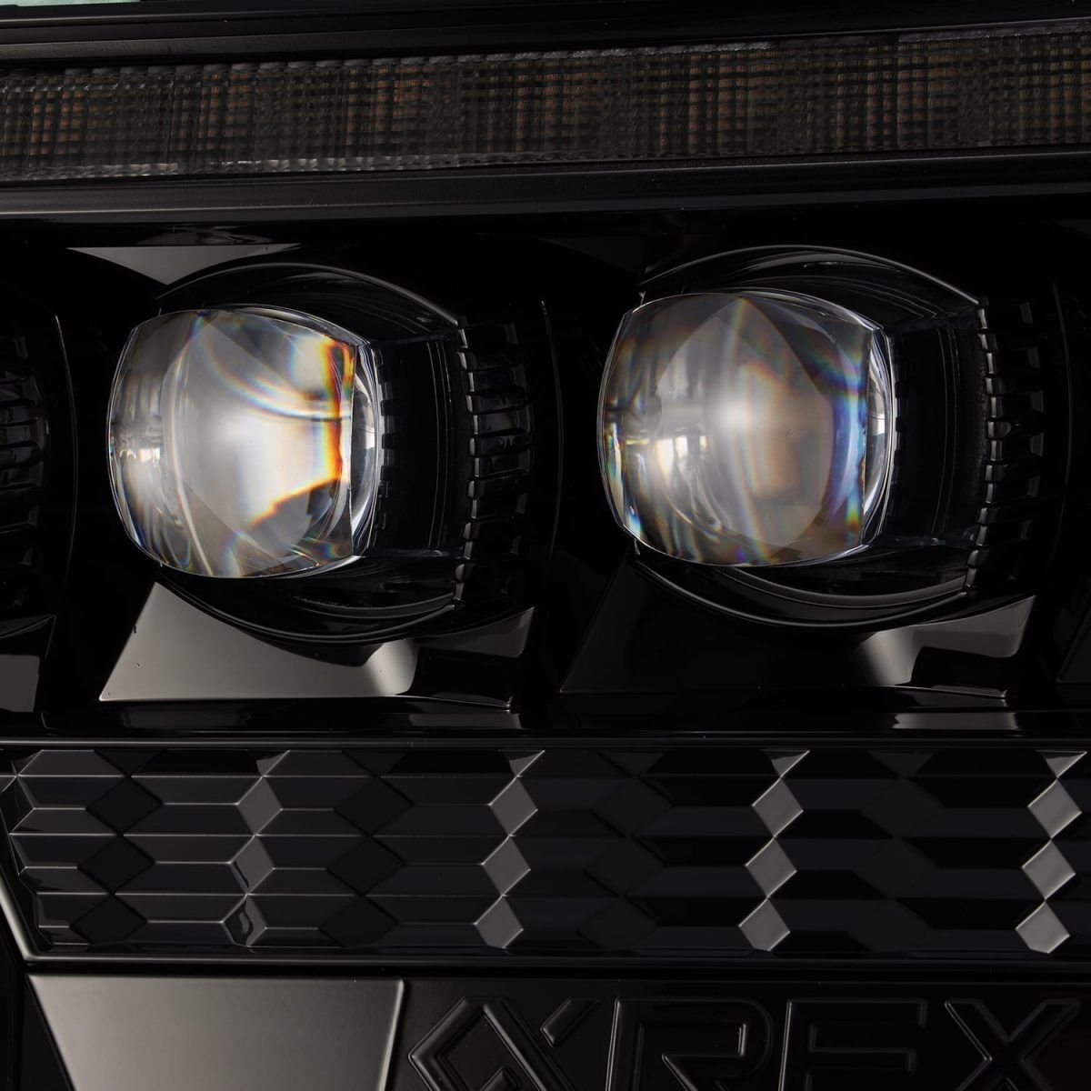 12-15 Toyota Tacoma NOVA-Series LED Projector Headlights Alpha-Black by AlphaRex
