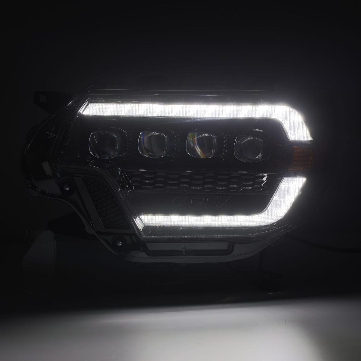 12-15 Toyota Tacoma NOVA-Series LED Projector Headlights Alpha-Black by AlphaRex