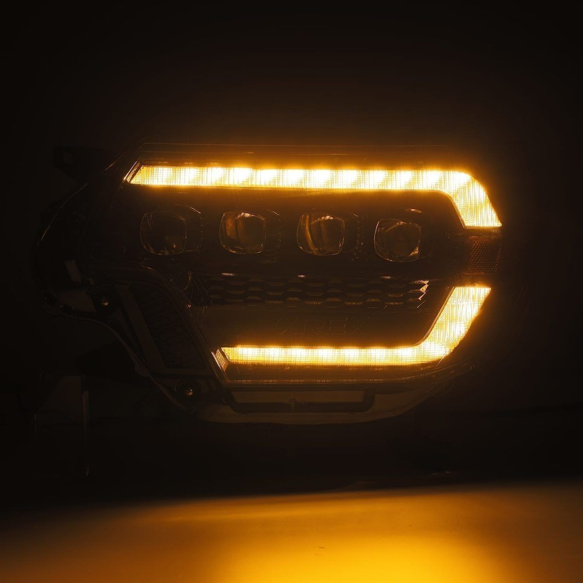 12-15 Toyota Tacoma NOVA-Series LED Projector Headlights Black by AlphaRex
