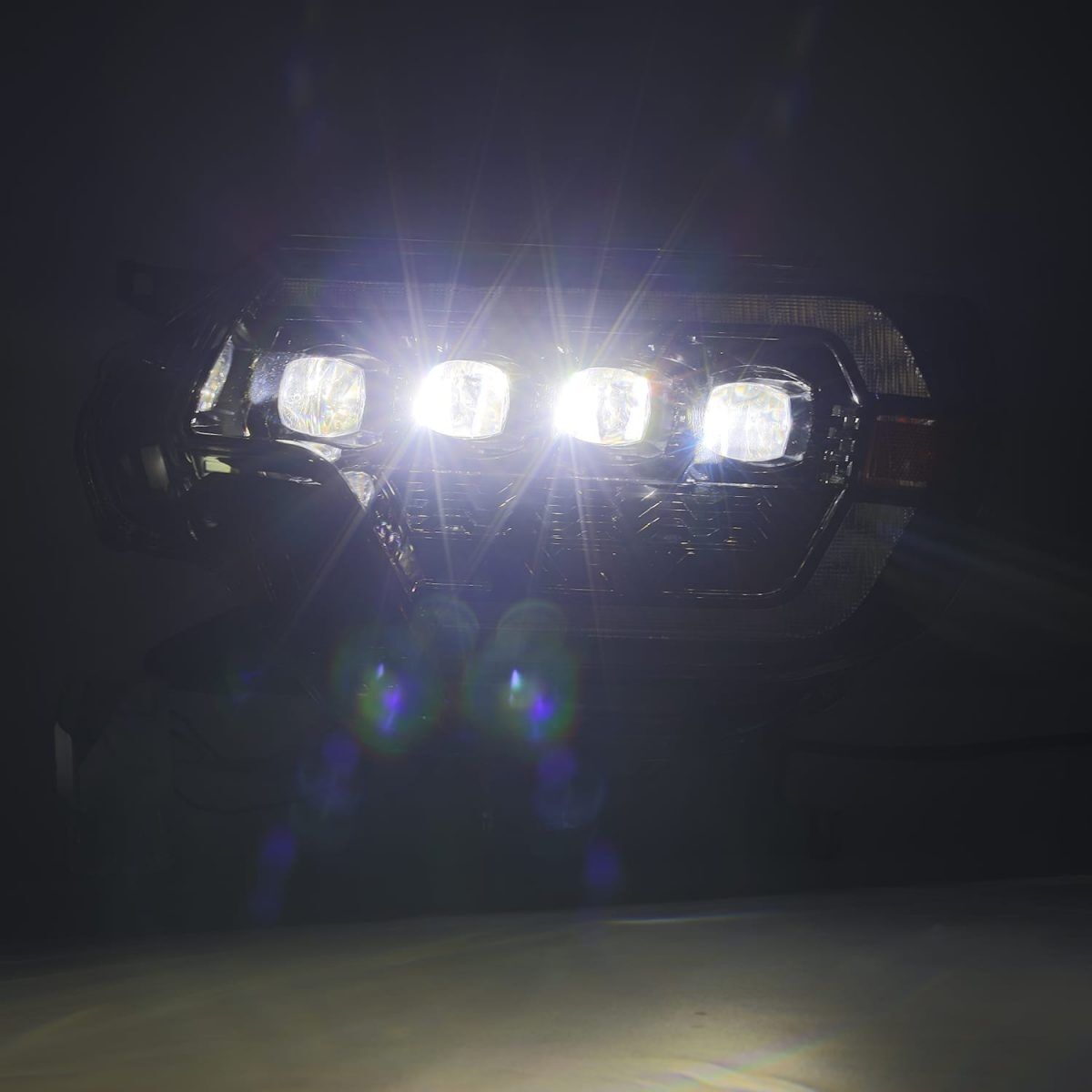 12-15 Toyota Tacoma NOVA-Series LED Projector Headlights Black by AlphaRex