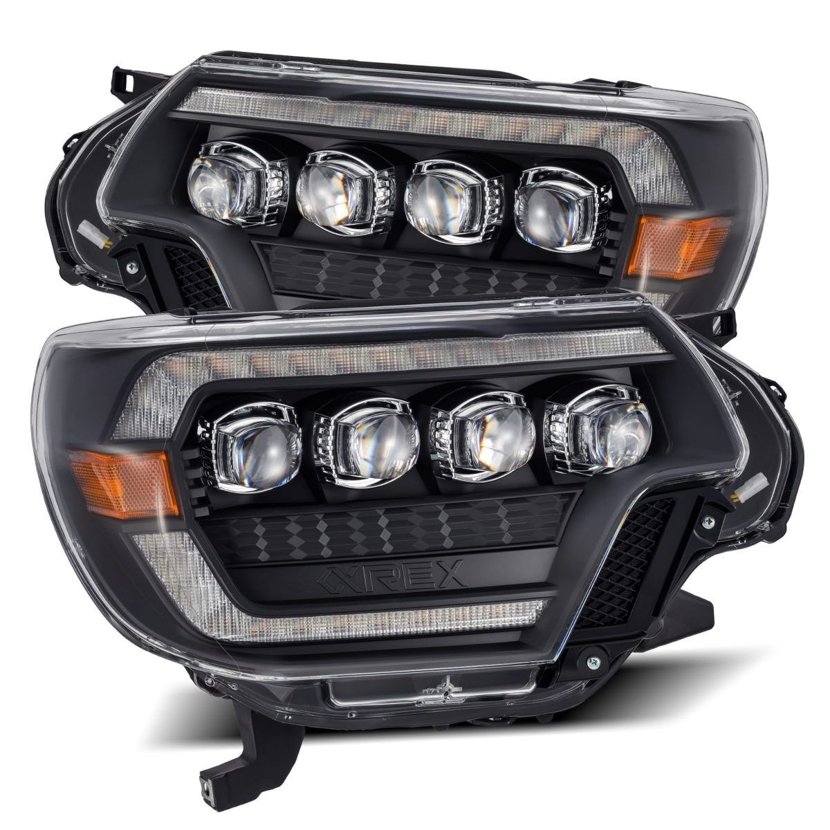 12-15 Toyota Tacoma NOVA-Series LED Projector Headlights Black by AlphaRex - 880753