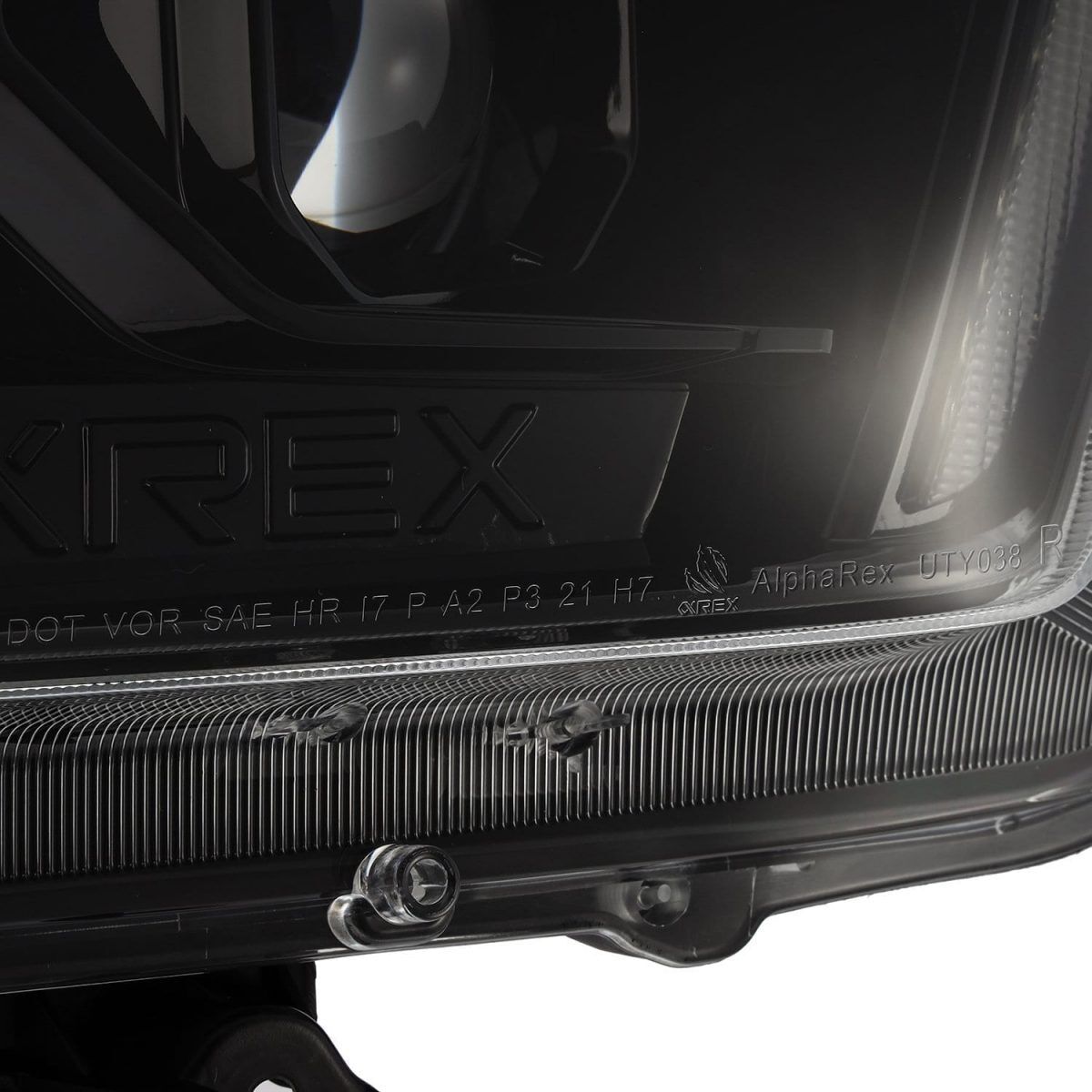 10-13 Toyota 4Runner PRO-Series Projector Headlights Alpha-Black by AlphaRex