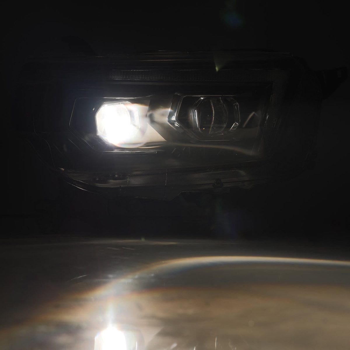 10-13 Toyota 4Runner PRO-Series Projector Headlights Alpha-Black by AlphaRex