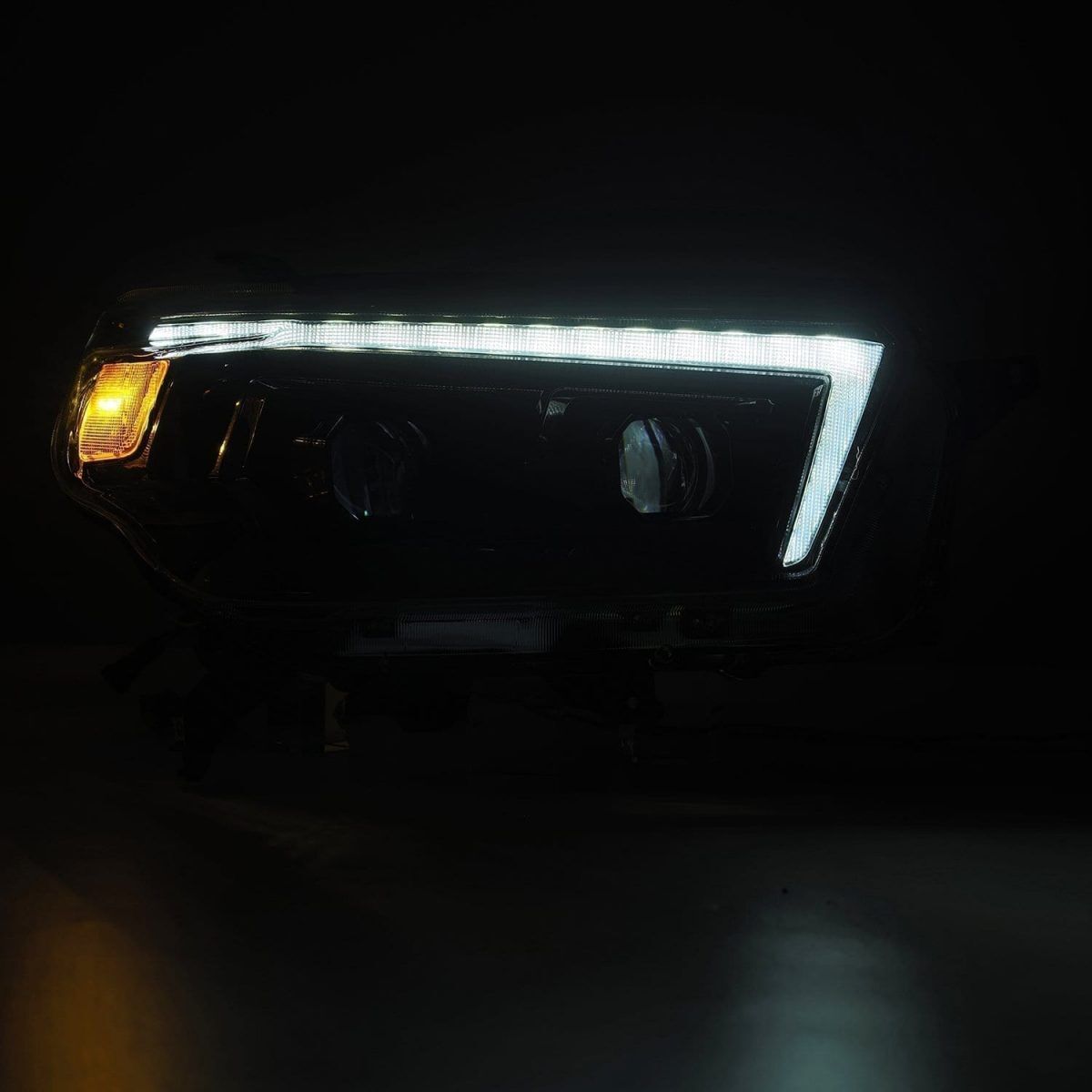 10-13 Toyota 4Runner PRO-Series Projector Headlights Alpha-Black by AlphaRex