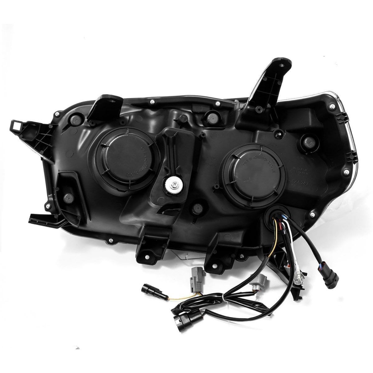 10-13 Toyota 4Runner PRO-Series Projector Headlights Alpha-Black by AlphaRex