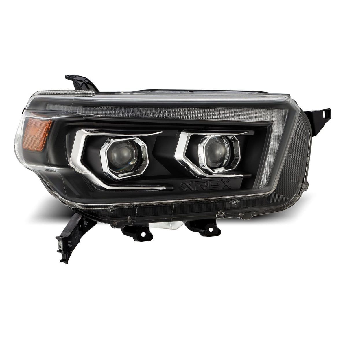 10-13 Toyota 4Runner PRO-Series Projector Headlights Black by AlphaRex