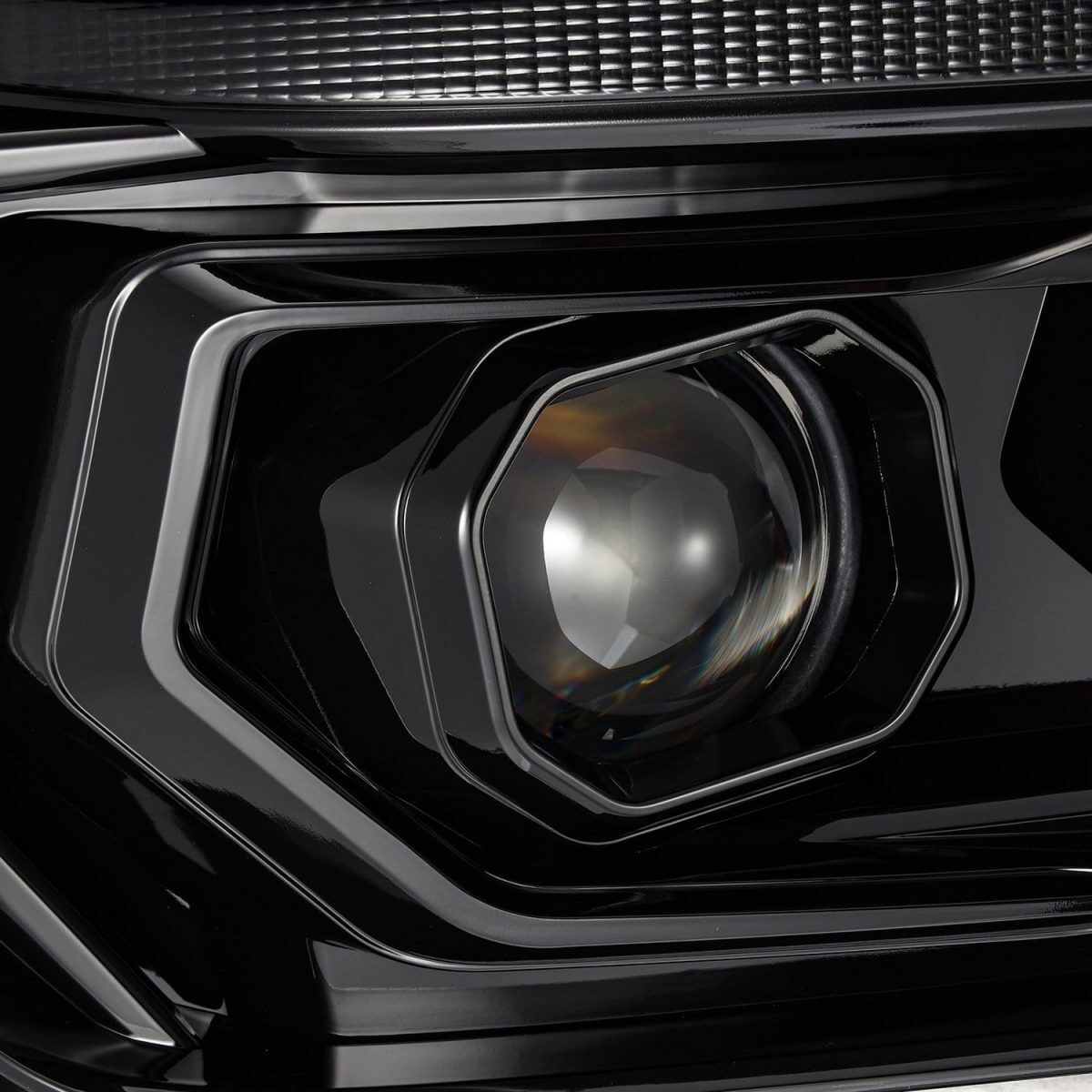 10-13 Toyota 4Runner LUXX-Series Projector Headlights Alpha-Black by AlphaRex