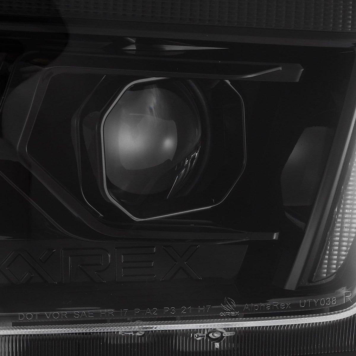 10-13 Toyota 4Runner LUXX-Series Projector Headlights Alpha-Black by AlphaRex