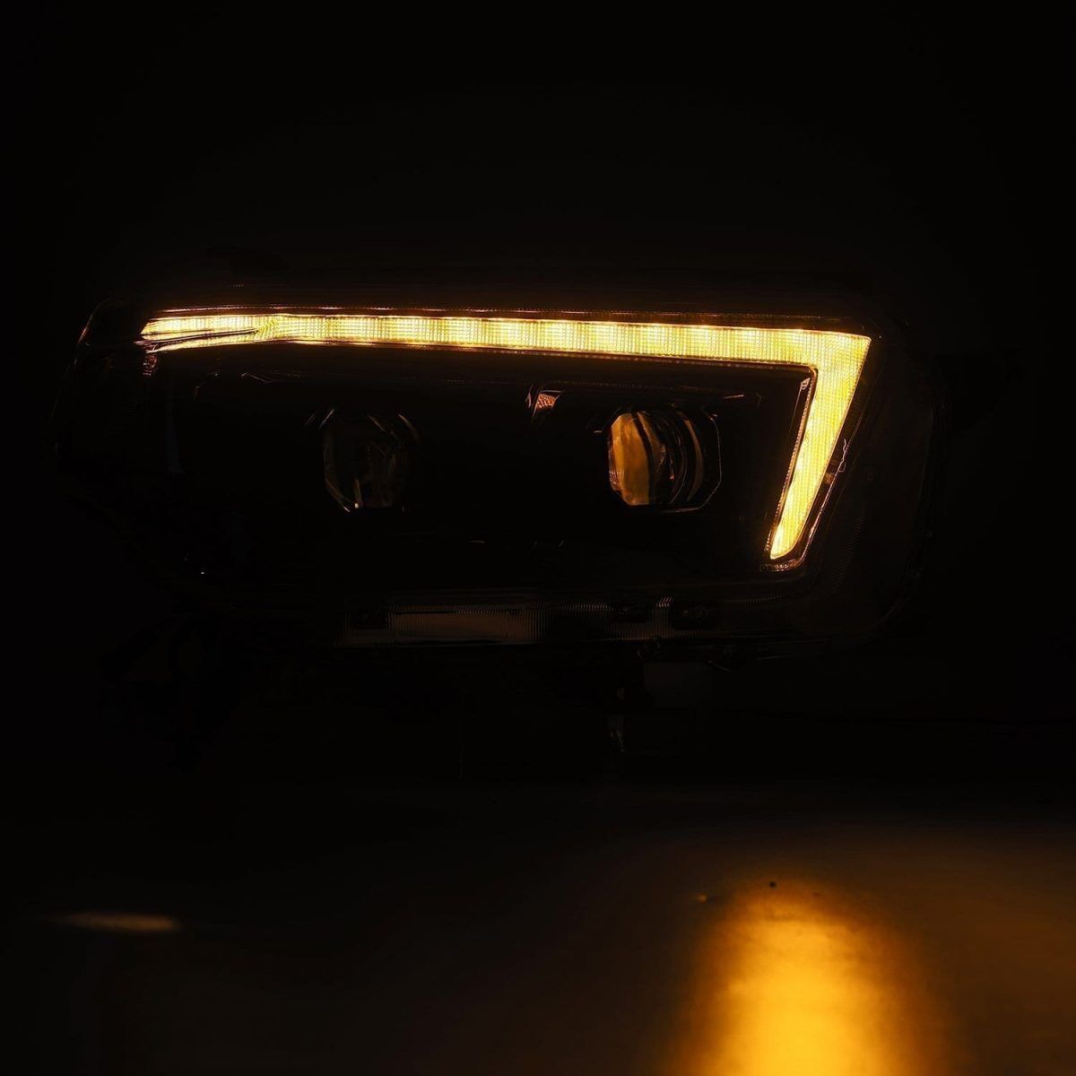 10-13 Toyota 4Runner LUXX-Series Projector Headlights Alpha-Black by AlphaRex