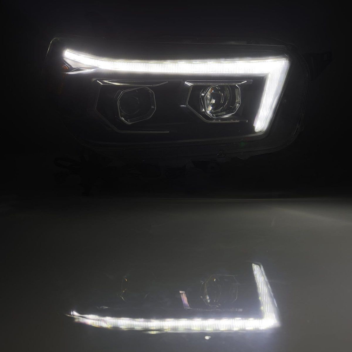 10-13 Toyota 4Runner LUXX-Series Projector Headlights Black by AlphaRex