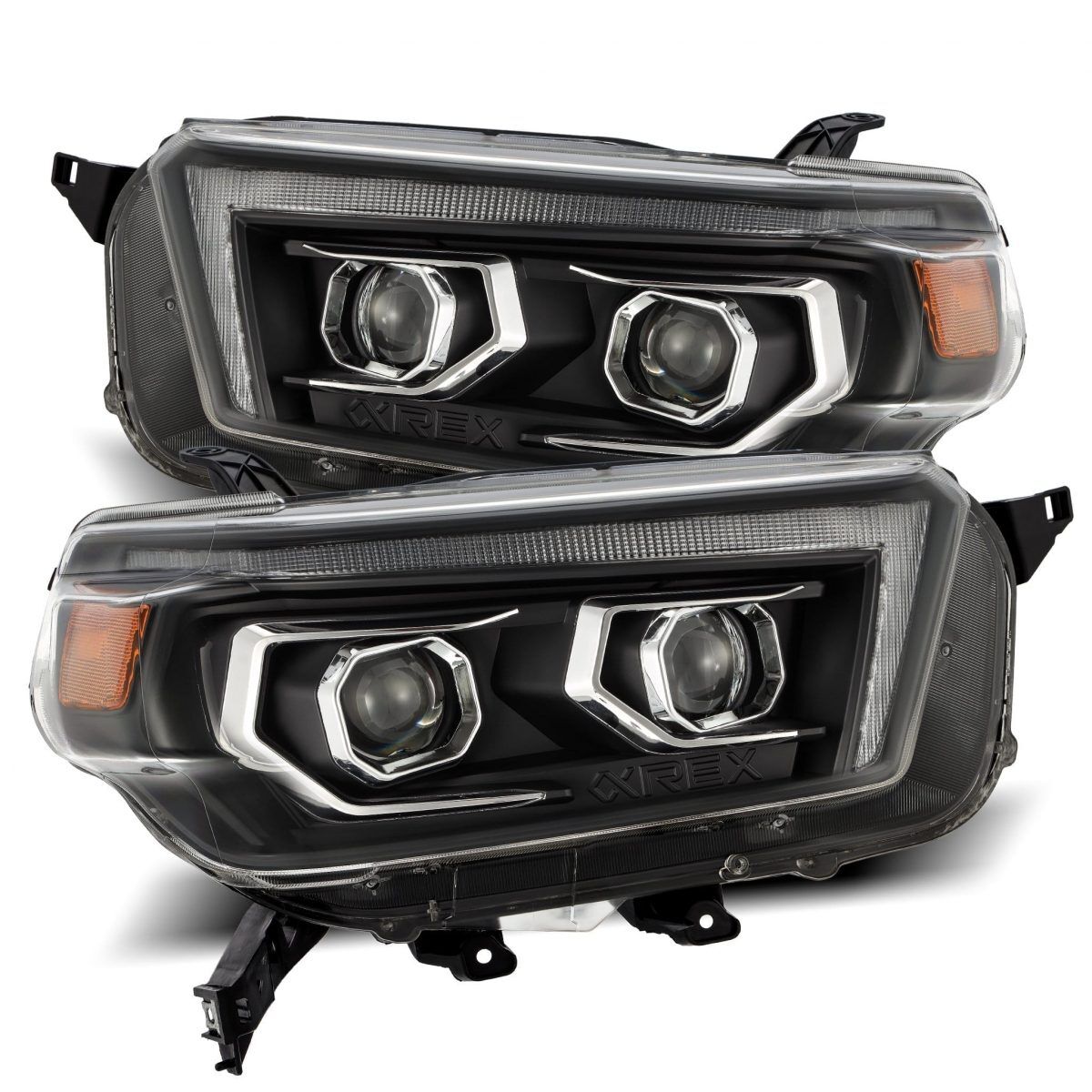 10-13 Toyota 4Runner LUXX-Series Projector Headlights Black by AlphaRex - 880757
