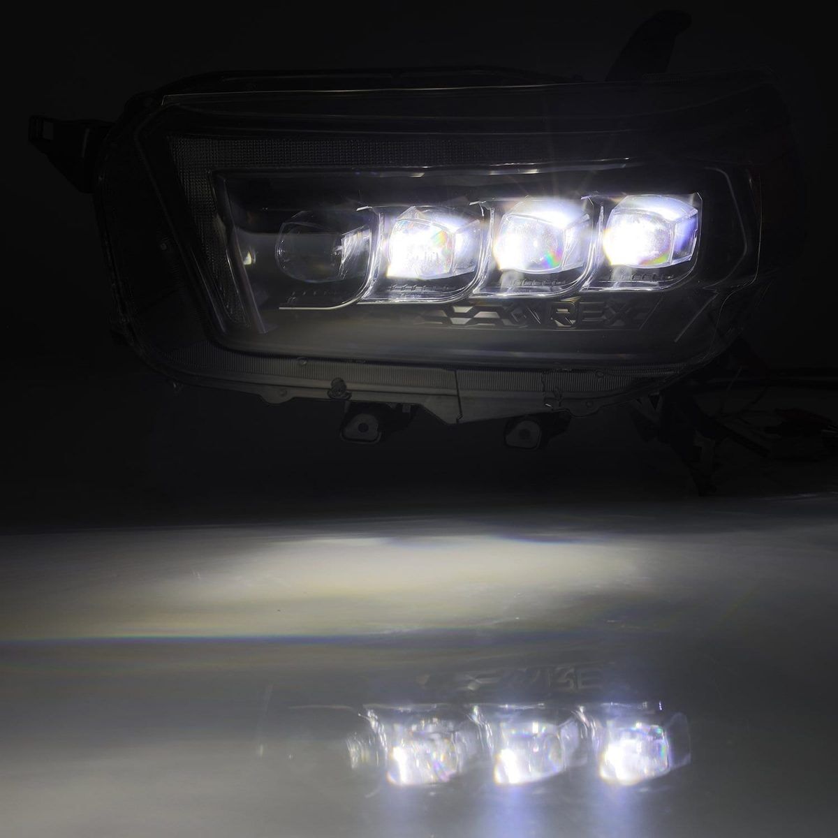10-13 Toyota 4Runner NOVA-Series LED Projector Headlights Black by AlphaRex