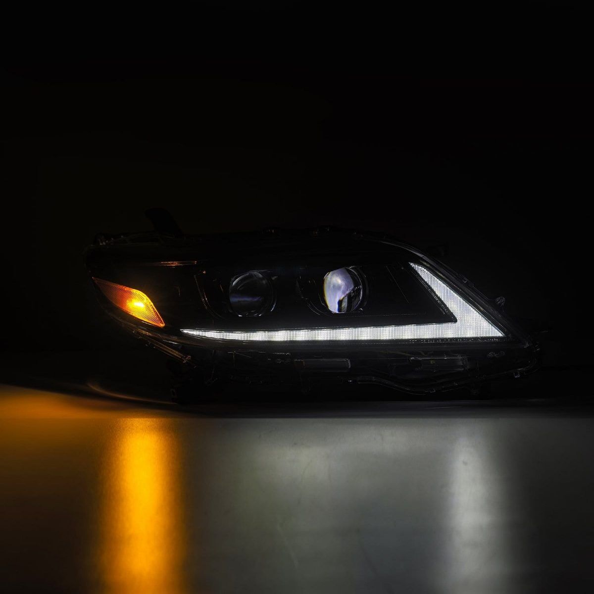 11-20 Toyota Sienna PRO-Series Projector Headlights Alpha-Black by AlphaRex
