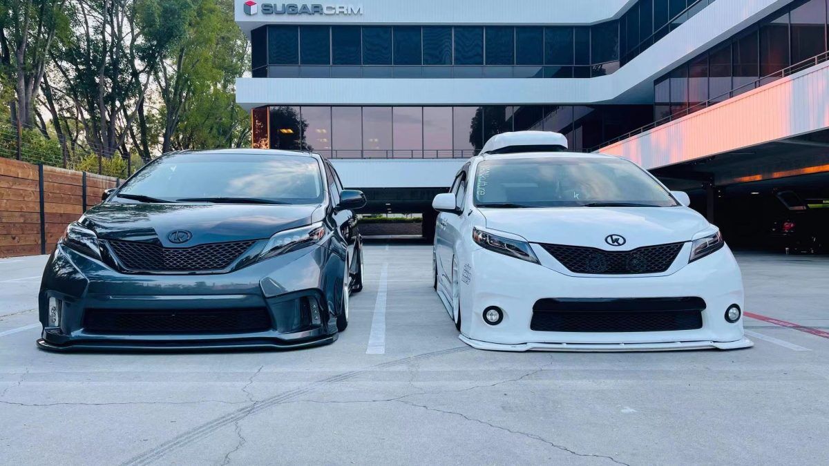 11-20 Toyota Sienna NOVA-Series LED Projector Headlights Black by AlphaRex