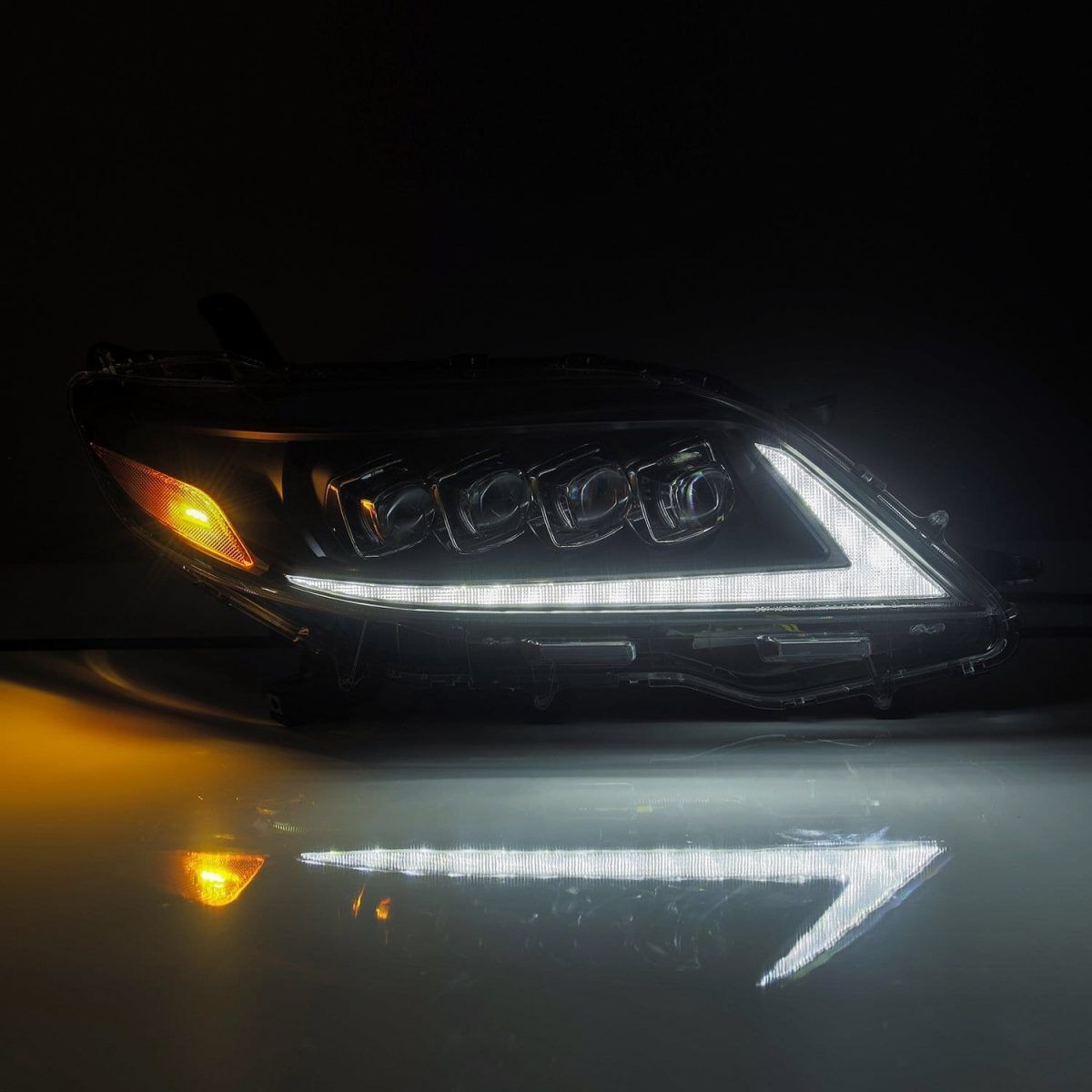 11-20 Toyota Sienna NOVA-Series LED Projector Headlights Black by AlphaRex