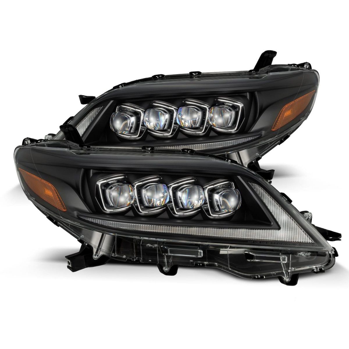 11-20 Toyota Sienna NOVA-Series LED Projector Headlights Black by AlphaRex - 880768