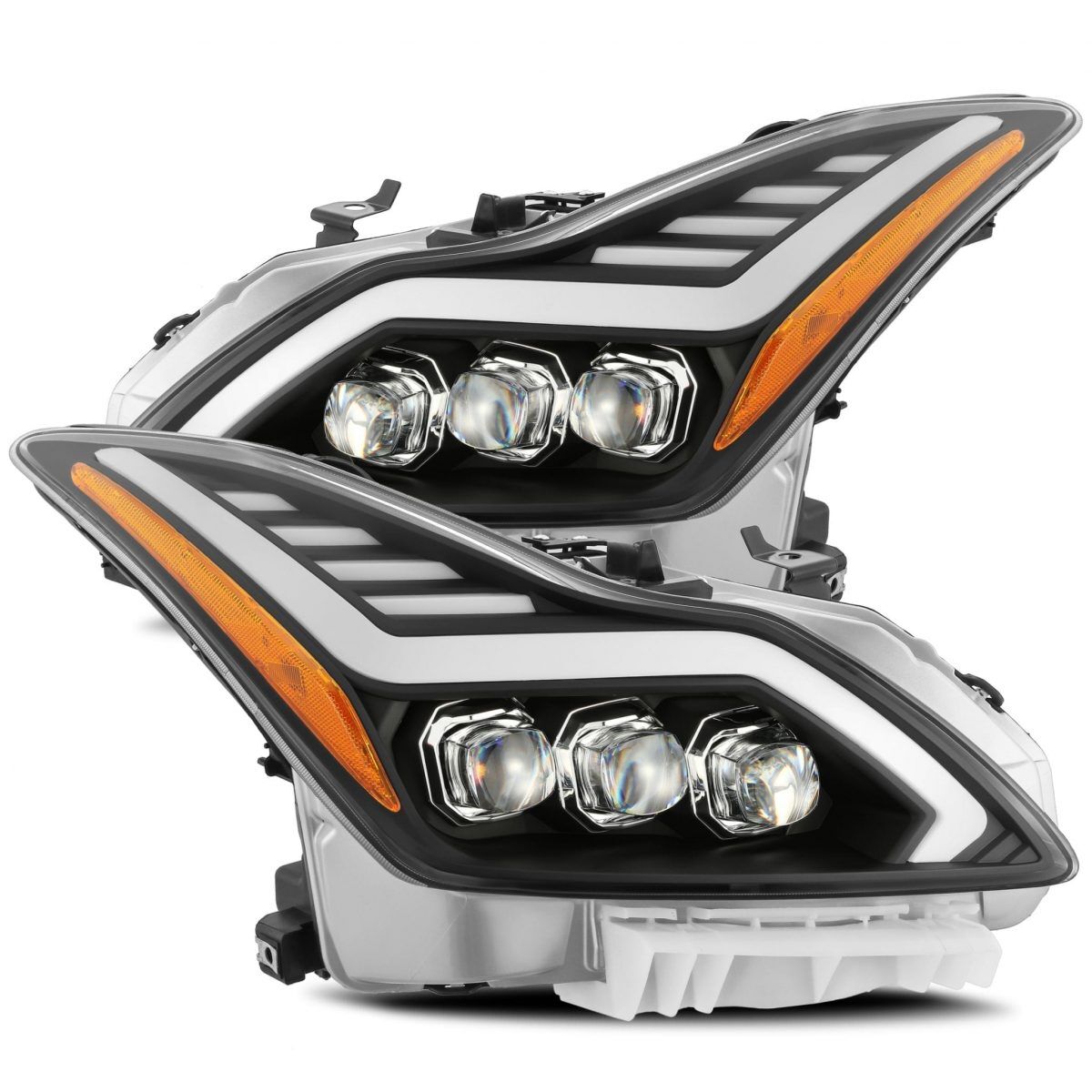 08-13 Infiniti G37 Coupe NOVA-Series LED Projector Headlights Black G2 by AlphaRex - 881985
