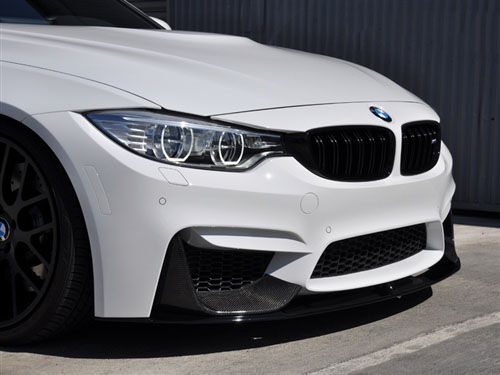 2014-2016 BMW M3 F80 Vaccumed Carbon Fiber Performante Aero Splitters