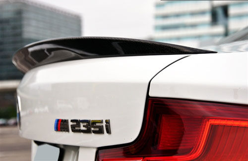 2014-2016 BMW 2-Series F22 Coupe Vacuumed Carbon Fiber Performante Trunk Spoiler