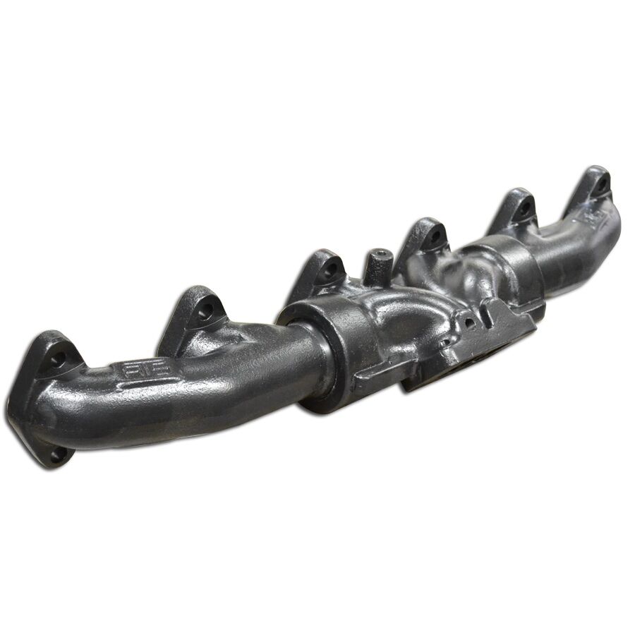 ATS Diesel 1994-98 5.9L Cummins 3-Piece Pulse Flow Exhaust Manifold Kit T-3 Turbo Flange Non Wastegated Ceramic Coated Black