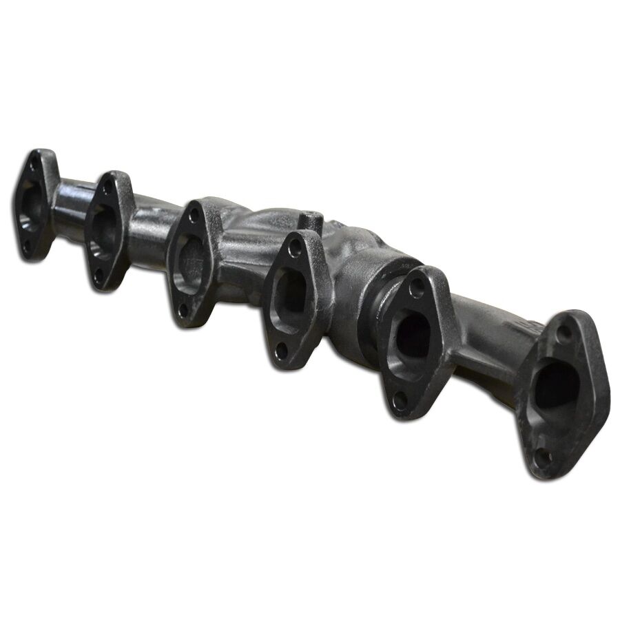 ATS Diesel 1994-98 5.9L Cummins 3-Piece Pulse Flow Exhaust Manifold Kit T-3 Turbo Flange Non Wastegated Ceramic Coated Black