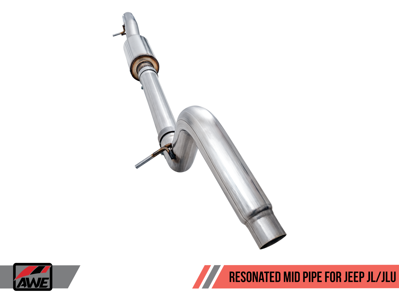 AWE Tuning Resonated Mid Pipe for Jeep JL/JLU 2.0T