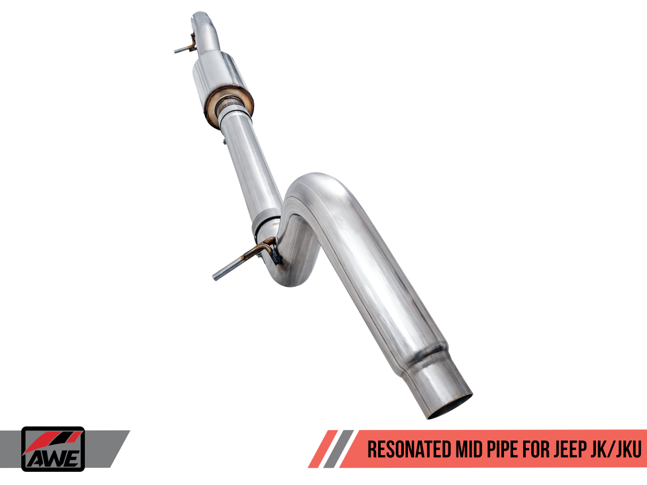 AWE Tuning Resonated Mid Pipe for Jeep JK/JKU 3.6L
