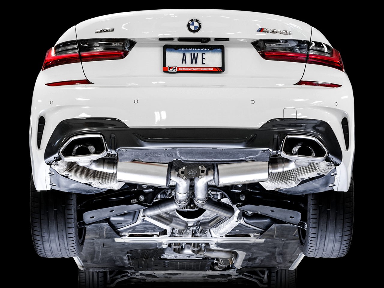 AWE Tuning Non-Resonated Touring Edition Exhaust for G2X M340i / M440i - OE Tips