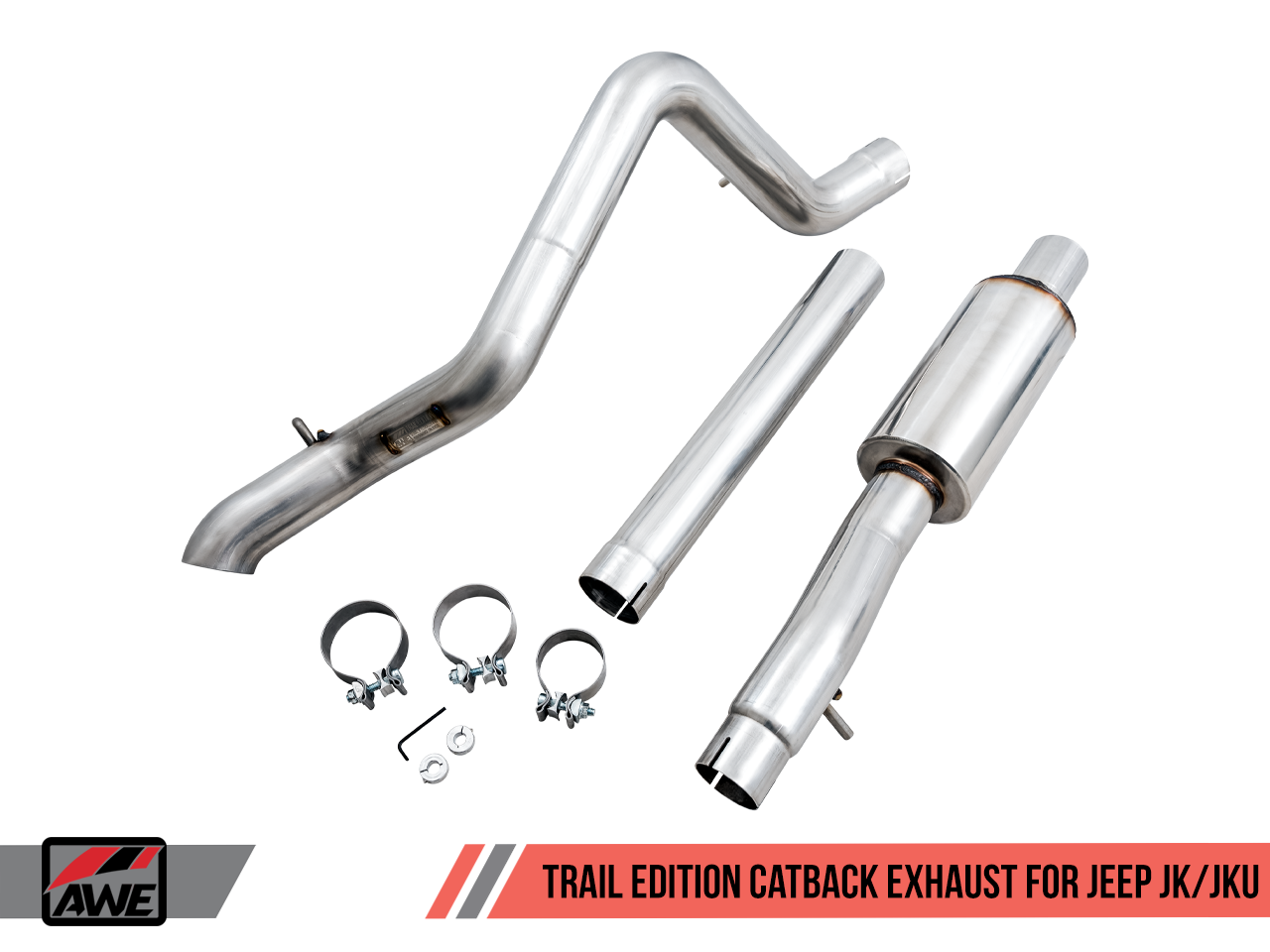AWE Tuning Trail Edition Catback Exhaust for Jeep JK/JKU 3.6L