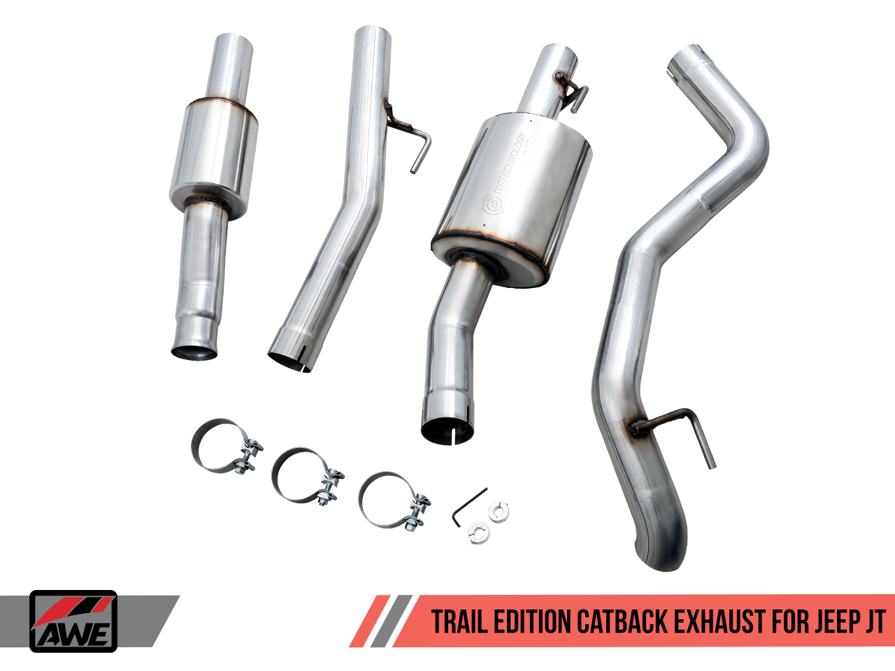 AWE Tuning Trail Edition Catback Exhaust for Jeep JT 3.6L