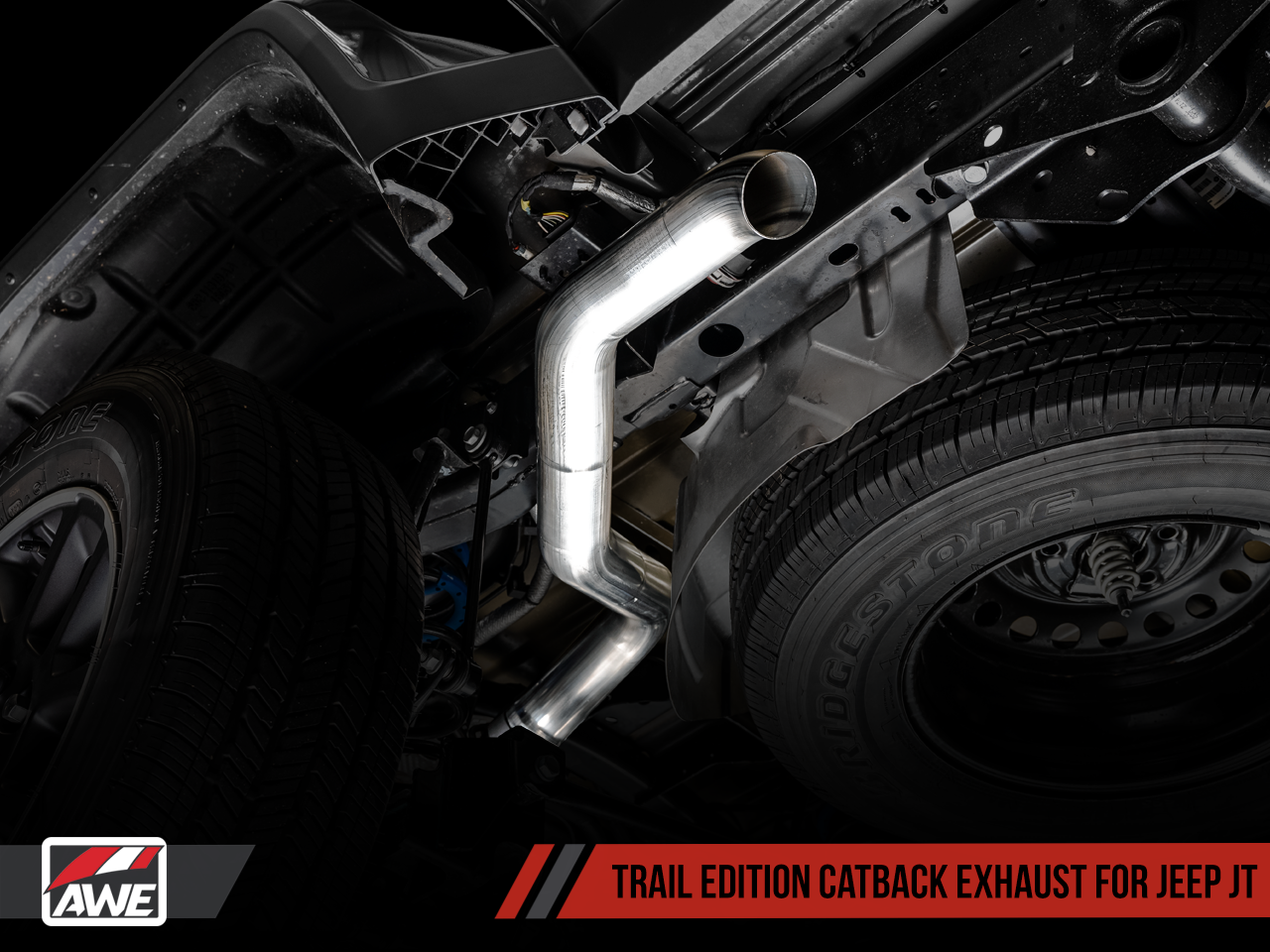 AWE Tuning Trail Edition Catback Exhaust for Jeep JT 3.6L