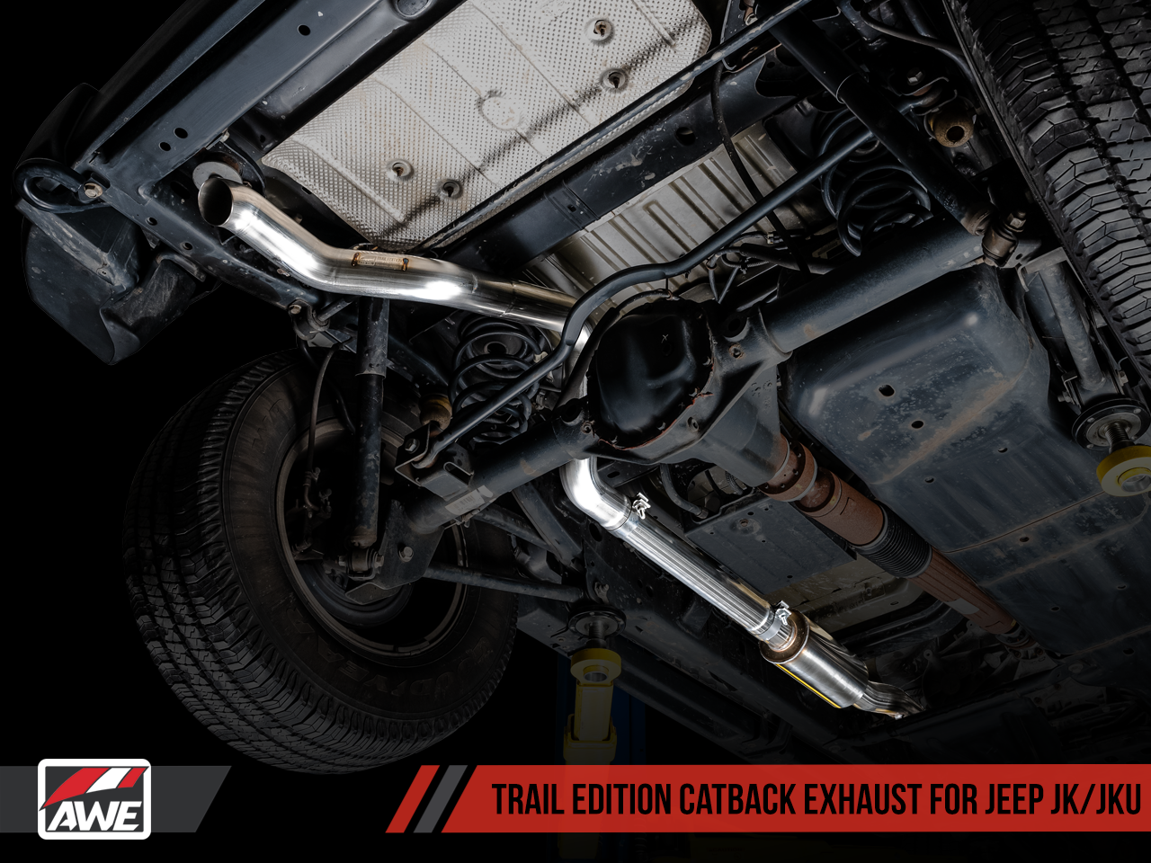AWE Tuning Trail Edition Catback Exhaust for Jeep JK/JKU 3.6L
