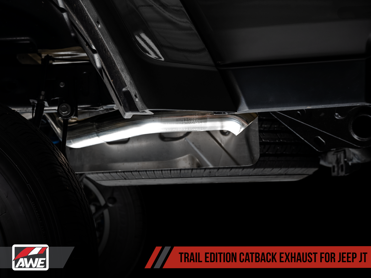 AWE Tuning Trail Edition Catback Exhaust for Jeep JT 3.6L