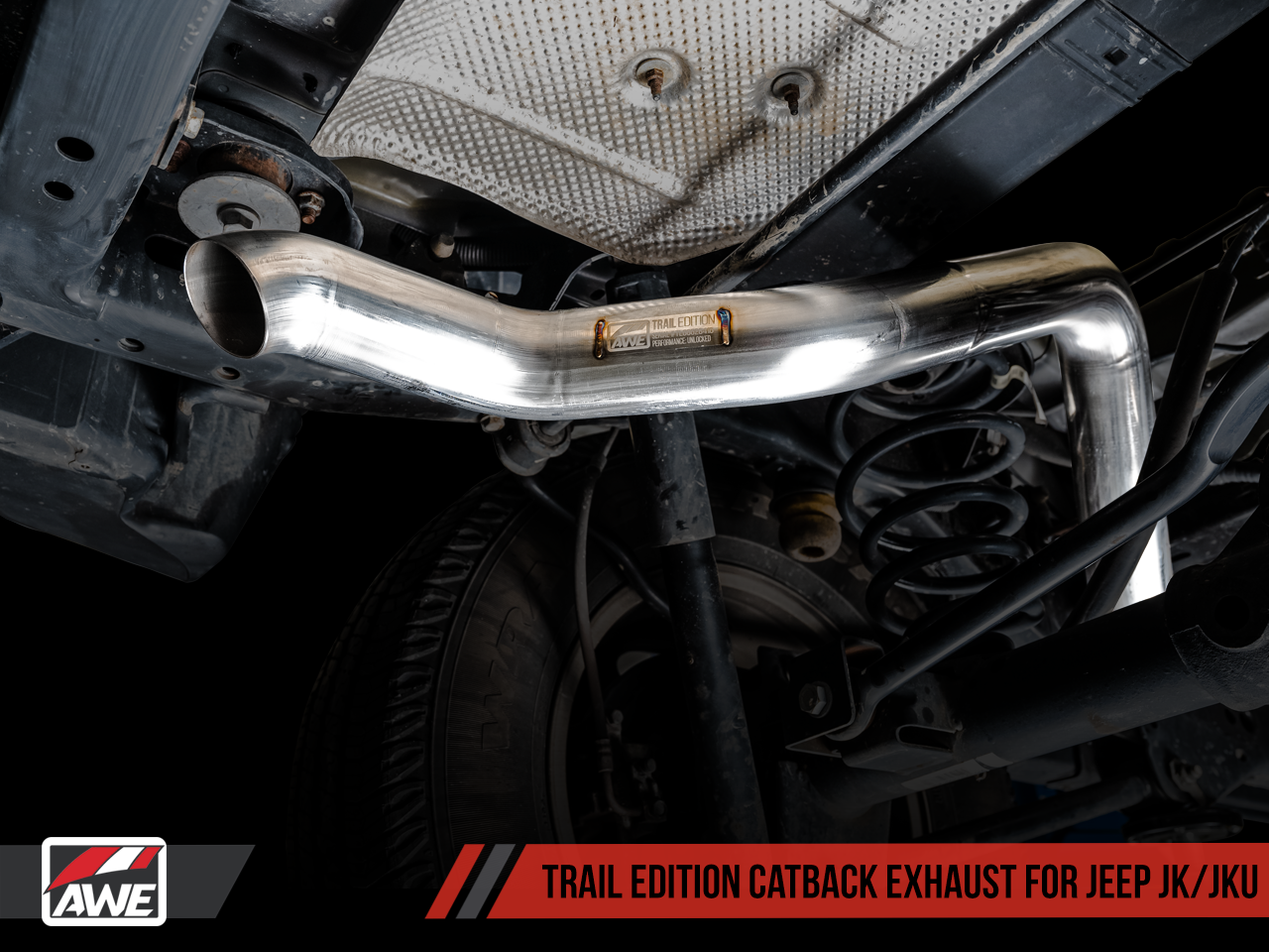 AWE Tuning Trail Edition Catback Exhaust for Jeep JK/JKU 3.6L
