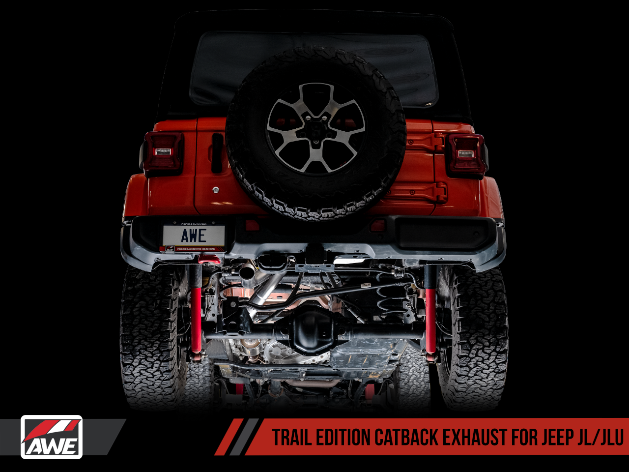 AWE Tuning Trail Edition Catback Exhaust for Jeep JL/JLU 3.6L
